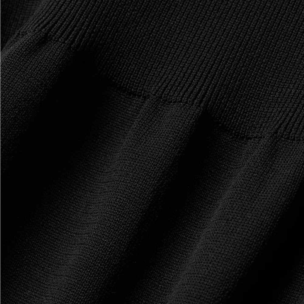 New Nike Sportswear Chill Knit Women's Tight Sweater Short Sleeve Bodysuit Black - Picture 6 of 10